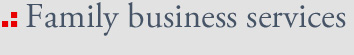 Family business services