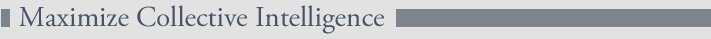 Maximize Collective Intelligence